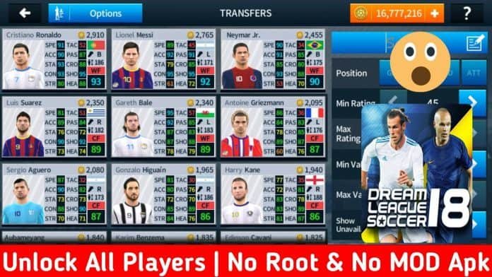 How to Unlock all players in Dream League Soccer