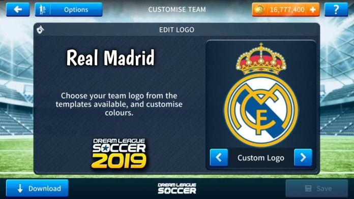 Real Madrid 2018-2019 Logo & Kits For Dream League Soccer