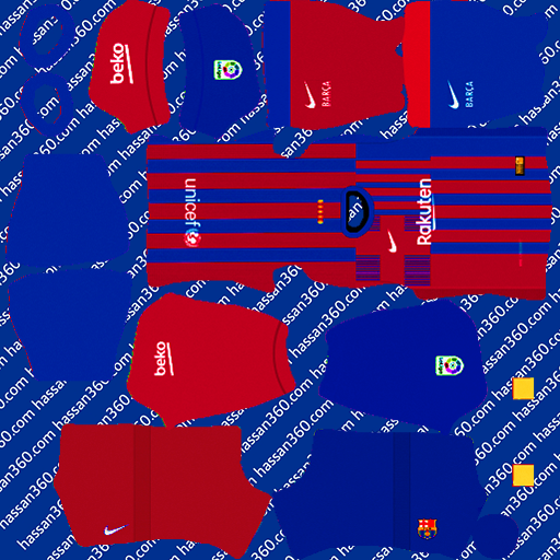 Fc Barcelona Home Kits For DLS 22