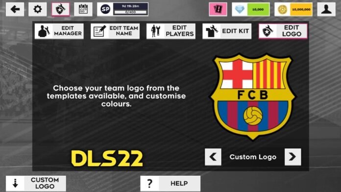 Fc Barcelona Logo & Kits For DLS 22